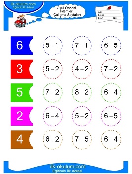 Çocuklar İçin toplam işlemi yaprak testleri 